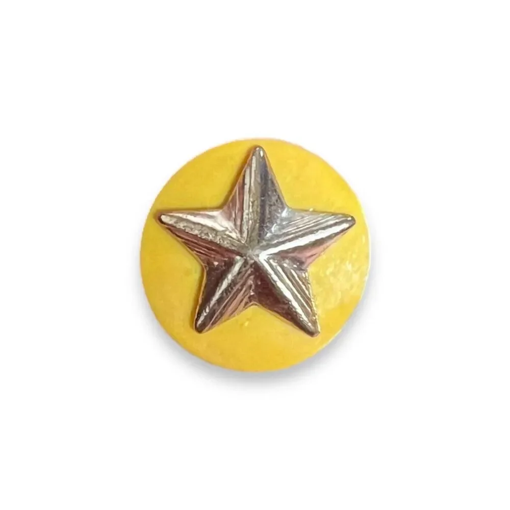 Boy Scouts Of America Vintage Ballou Gold Tone Star #1-3 Pins - Lot Of 5